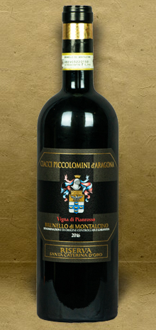 Ciacci Piccolomini Vigna di Pianrosso Santa Caterina d'Oro Riserva Brunello di Montalcino DOCG 2016 Red Wine