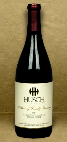 Husch Vineyards Anderson Valley Pinot Noir 2021 Red Wine