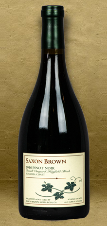 Saxon Brown Durell Vineyard Hayfield Block Pinot Noir 2016 Red Wine