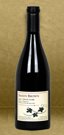 Saxon Brown Garys' Vineyard Santa Lucia Highlands Pinot Noir 2021 Red Wine