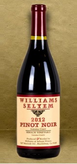 Williams Selyem "Hirsch Vineyard" Pinot Noir 2012 Red Wine Williams Selyem "Hirsch Vineyard" Pinot Noir 2012 Red Wine