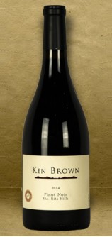 Ken Brown Sta. Rita Hills Pinot Noir 2014 Red Wine Ken Brown Sta. Rita Hills Pinot Noir 2014 Red Wine